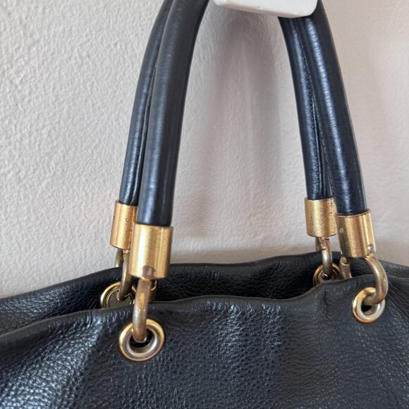 Marc by Marc Jacobs Black Leather Top Handle Bag - Picture 3 of 6
